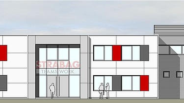 Architektenzeichnung; Ansicht Süd-Ost