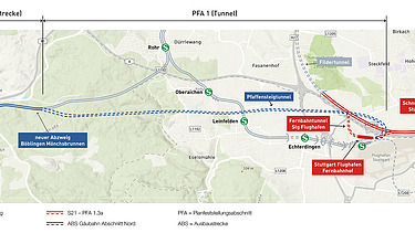 Pfaffensteigtunnel Kartenansicht