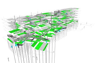 BIM-Gebäudetechnikmodell Bildungscampus Landggutgasse