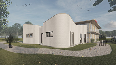 Foto von einem 3D Druck Rendering