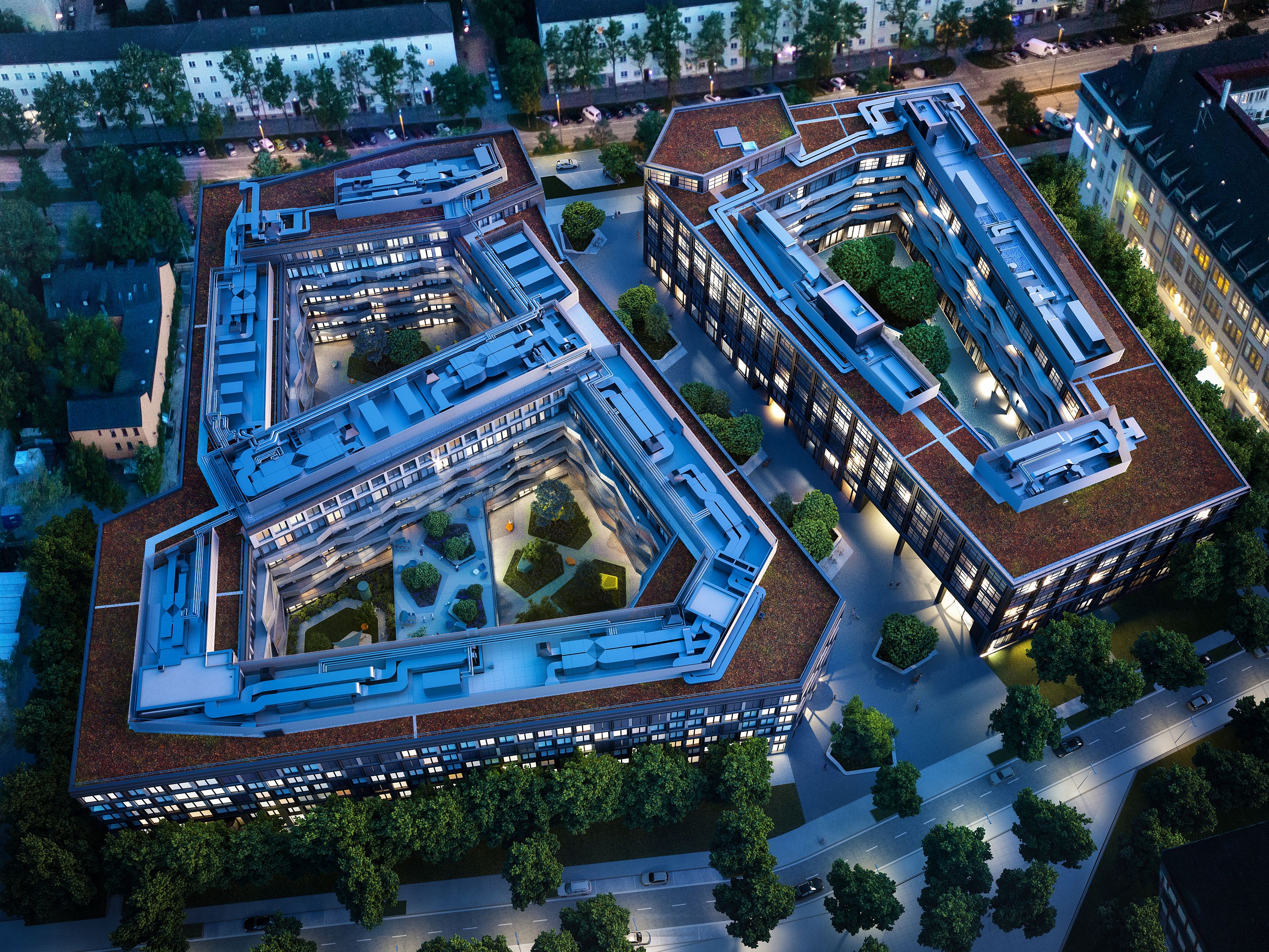 Visualisierung vom Deutsche Patent- und Markenamt in München.