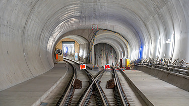 Weiche im Pfaffensteigtunnel