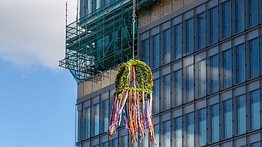 Foto vom Richtkranz.  