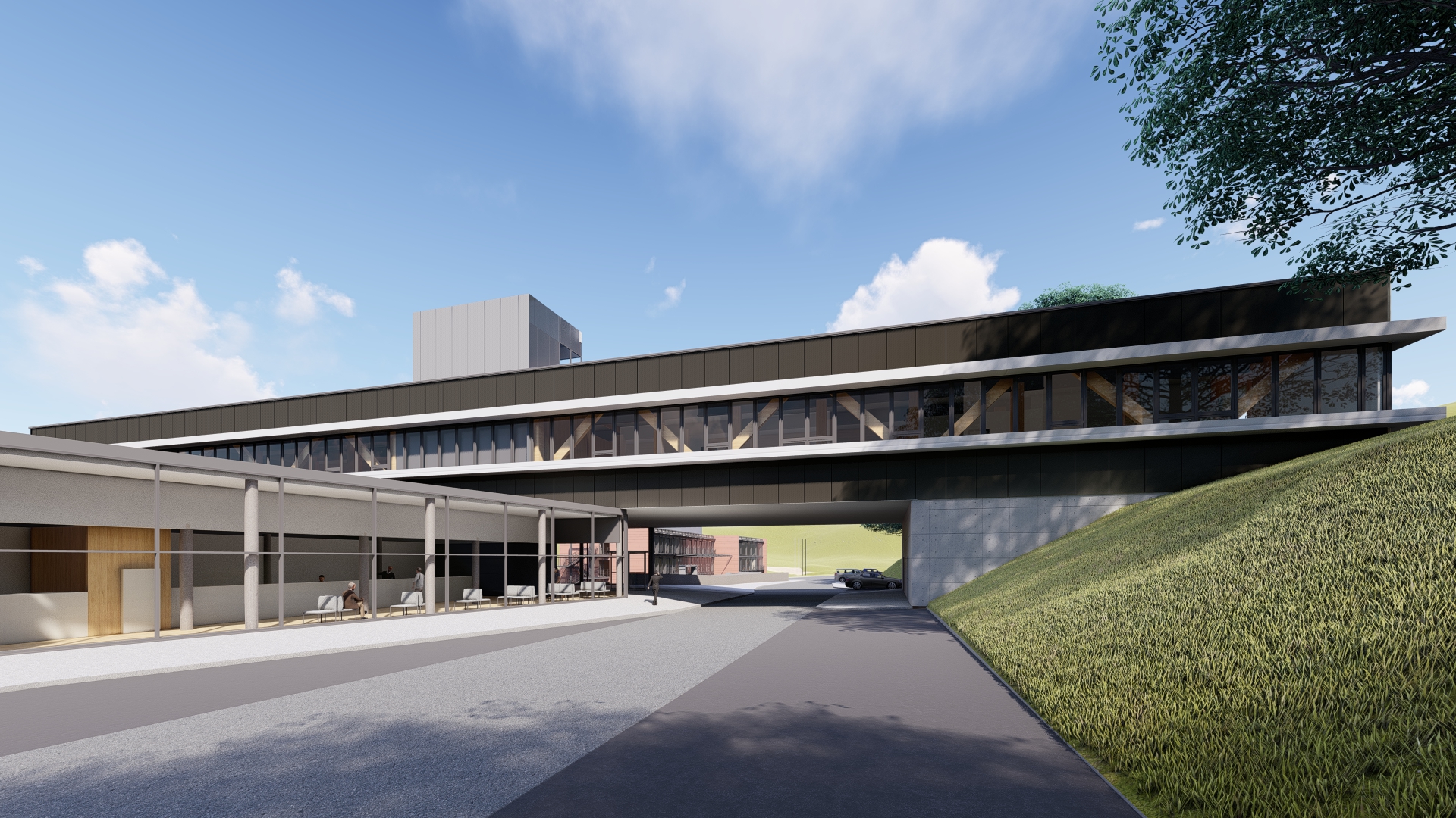 Visualisierung von einer Brücke.   