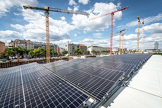 Foto der STRABAG-Photovoltaikanlage