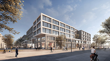  Visualisierung LabCampus mit Blick von außen.