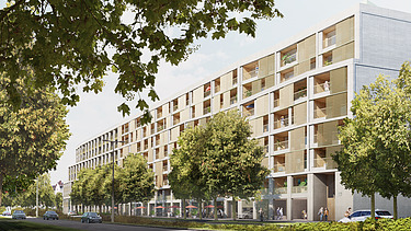 Visualisierung von Mietwohnungen in München.