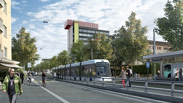 Visualisation of the Limmat Valley rail line