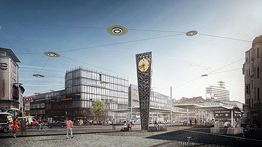 Eine zweite Visualisierung für den  Umbau des zentralen Jahnplatzes 