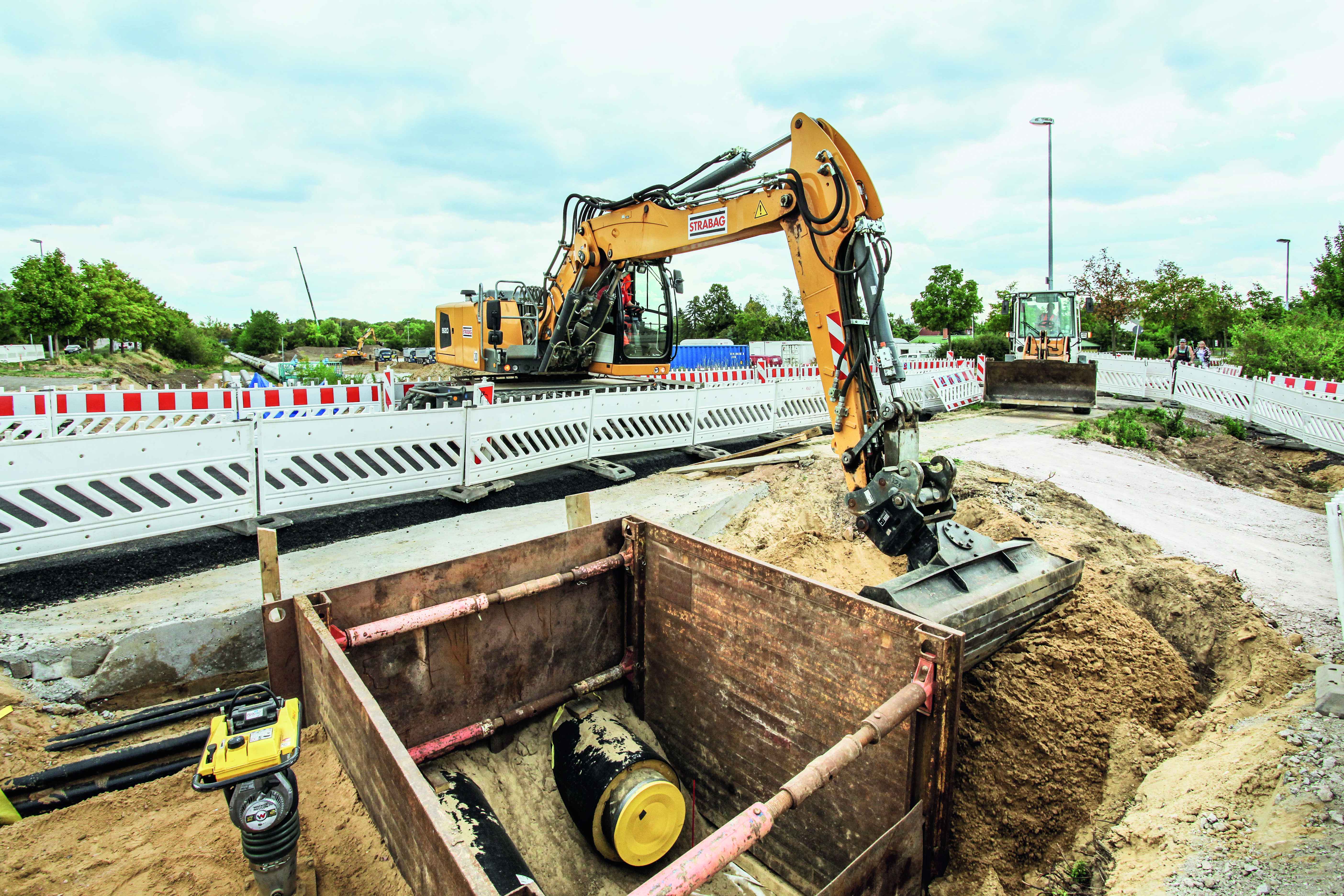 Auch am Bauabschnitt 4 der 2. Nord-Süd-Verbindung in Magdeburg war der STRABAG-Bereich Magdeburg beteiligt