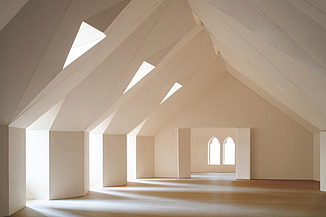 3D-Modell vom neuem Dachgeschoss Rathaus in Straubing.