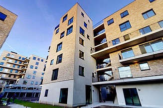 Visualisierung von den neunen Wohnungsbauten in Gent.