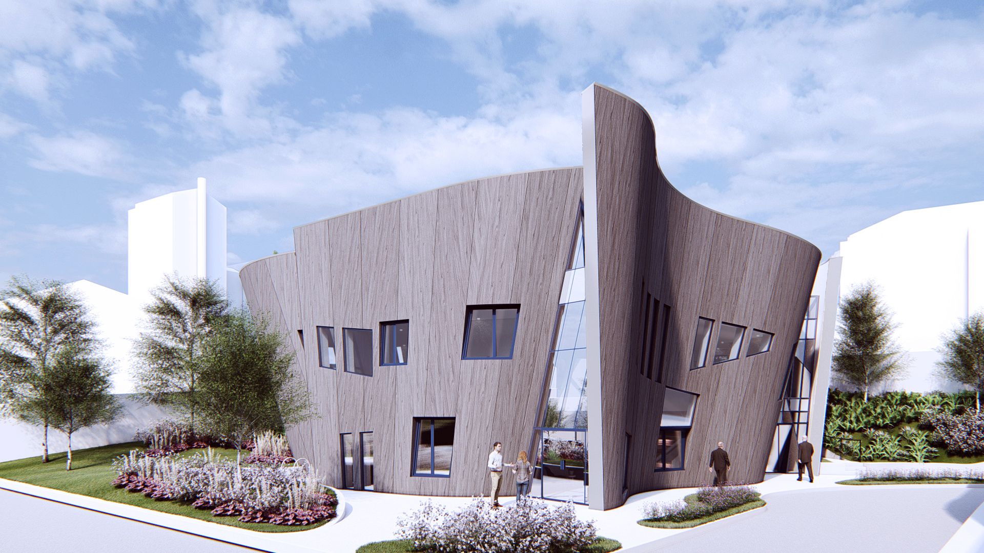 Visualisierung vom neuen Maggie’s Centre am Royal Free Hospital.