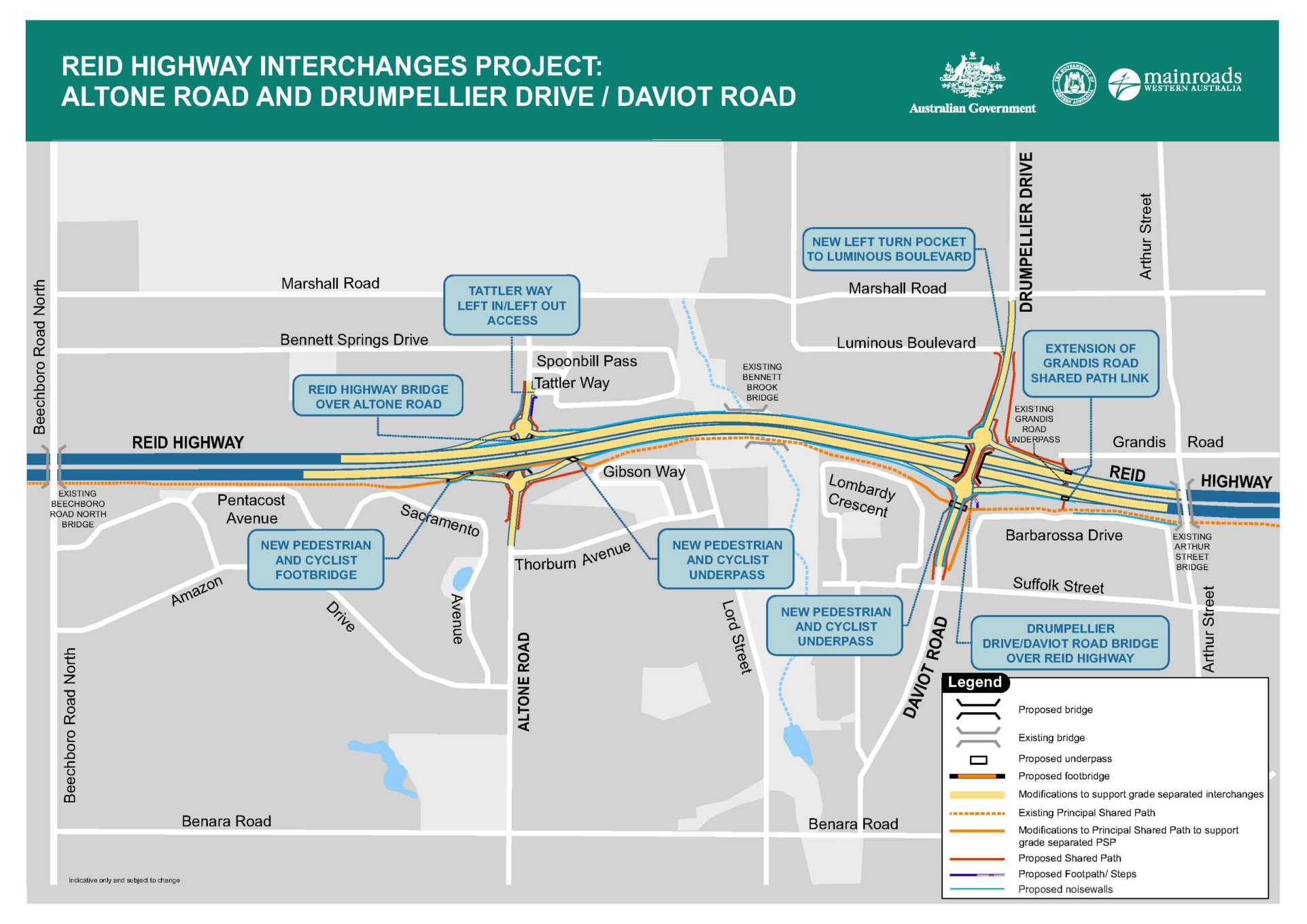 STRABAG sichert sich weiteren Großauftrag in Australien und übernimmt die Planung und den Umbau von zwei Kreuzungen entlang des Reid Highway.