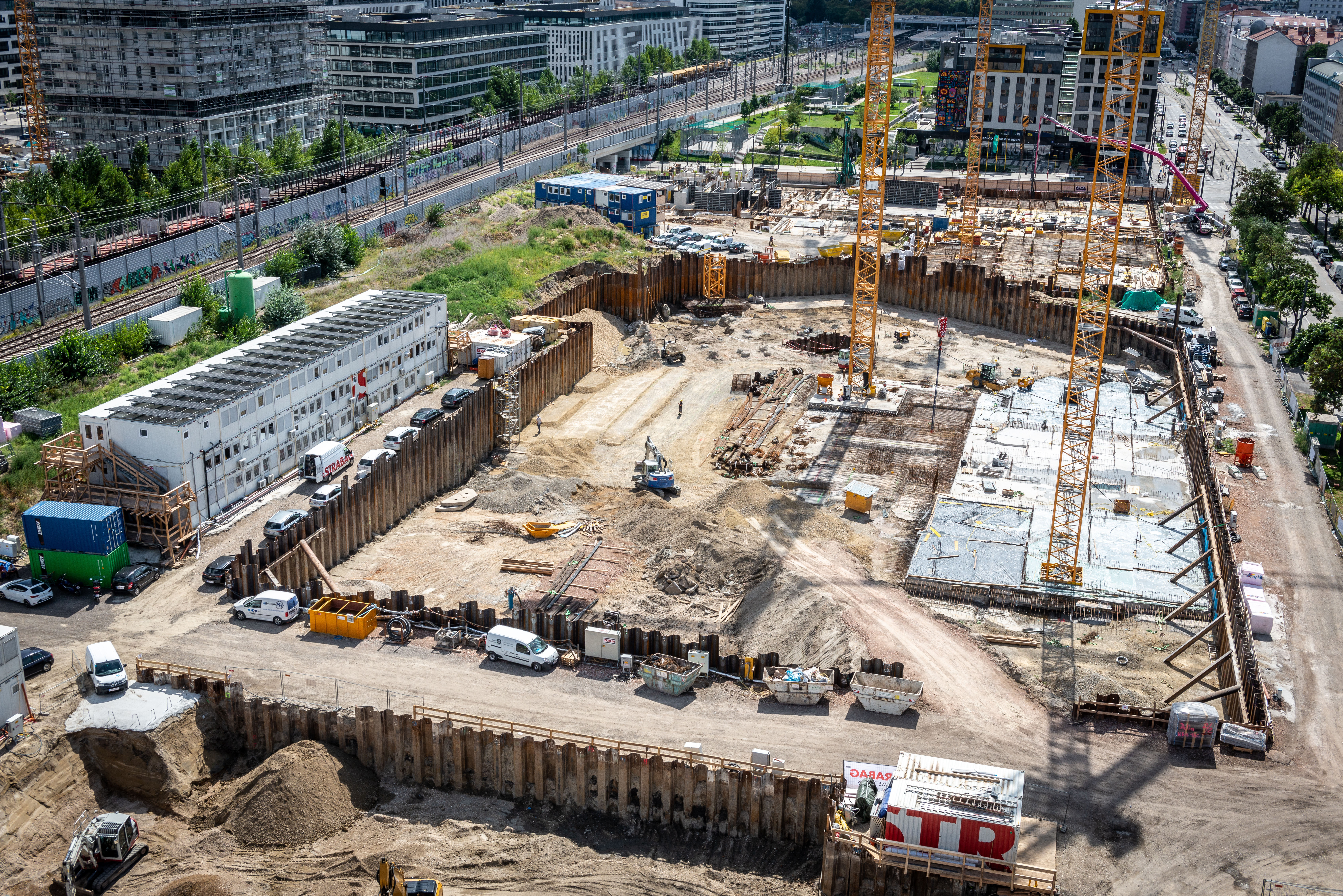 Foto des STRABAG Baustelle mit eigener Photovoltaikanlage