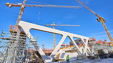 Foto von einer anspruchsvollen Konstruktion aus Ortbeton.