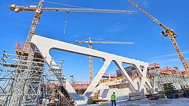 Foto von einer anspruchsvollen Konstruktion aus Ortbeton.