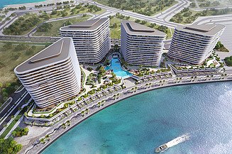 Several tall residential buildings