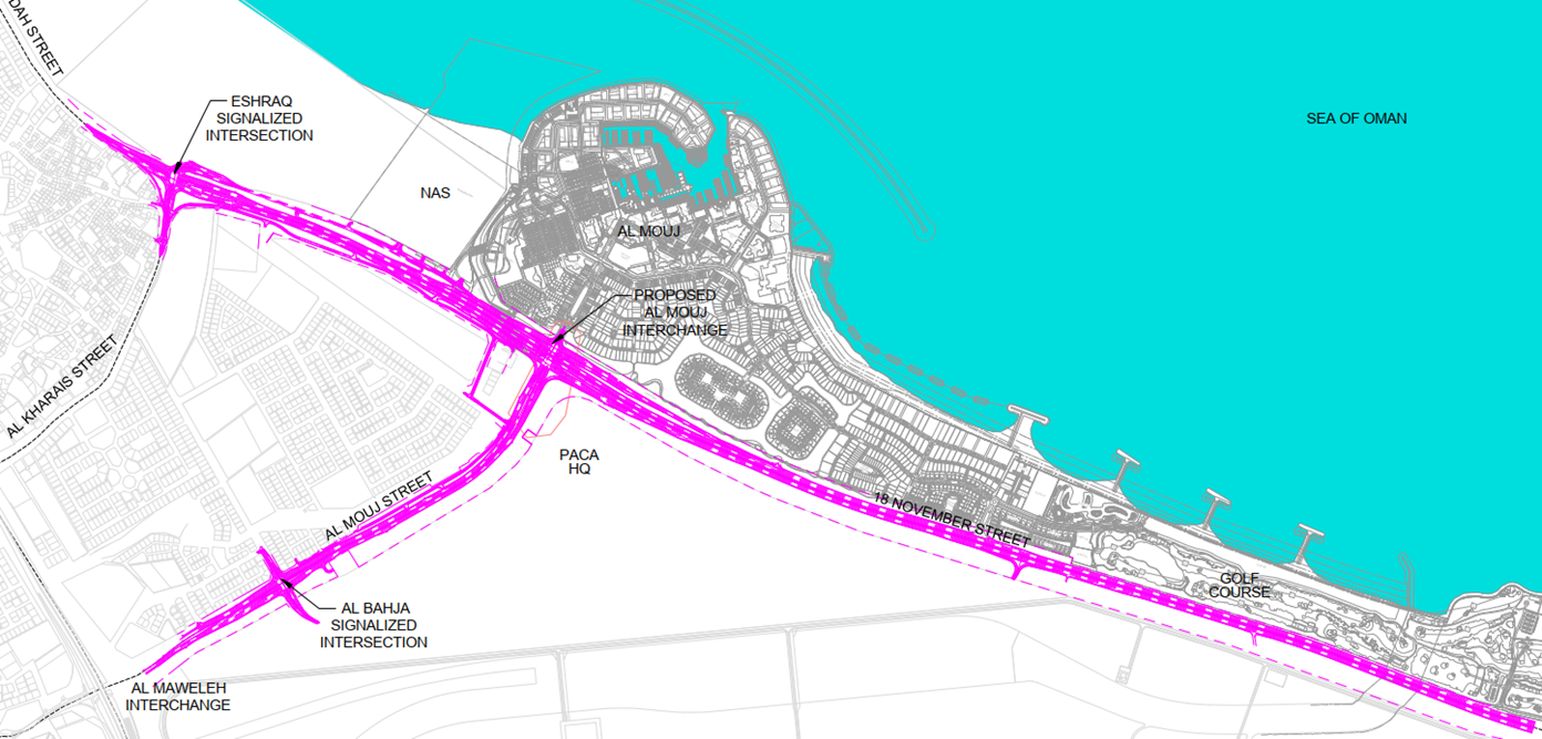 STRABAG Oman has been awarded the contract to upgrade the 18th of November and Al Mouj Streets in Muscat – a key project for improving the country’s transport infrastructure.