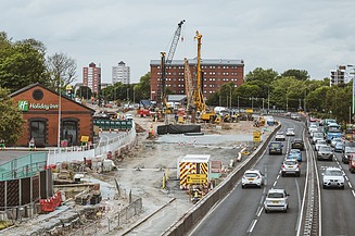 Foto von der Baustelle 