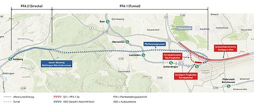 Pfaffensteigtunnel Kartenansicht