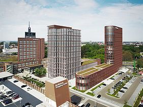 Visualisierung Business Center III im BraWoPark.