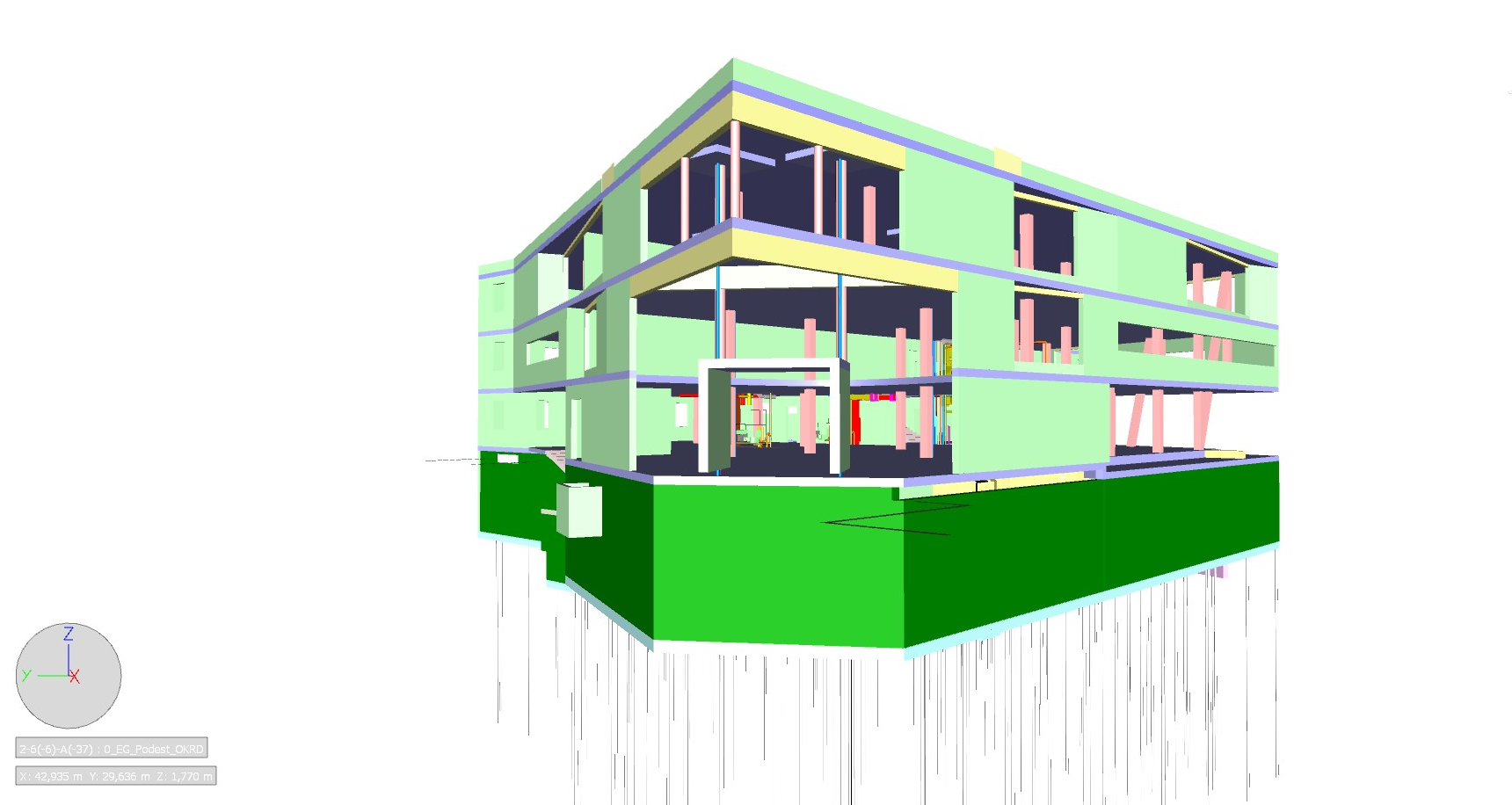 The image shows a BIM 5D® model
