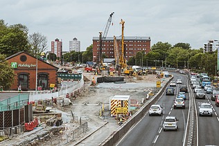 Foto von der Baustelle 