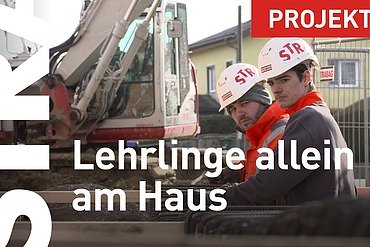 Screenshot eines Videos mit dem Titel Lehrlinge allein im Haus