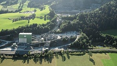 Foto vom Steinbruch in Saalfelden