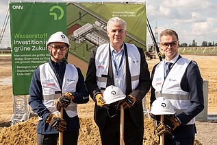 Group photo taken during the groundbreaking ceremony