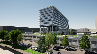 Visualisierung vom Ersatzneubau NA an der Ruhr-Universität in Bochum.