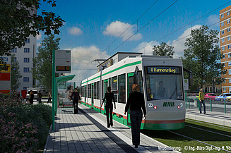Der STRABAG-Bereich Magdeburg hat den Auftrag für Bauabschnitt 6 der neuen Straßenbahntrasse zwischen Ebendorfer Chaussee und Kannenstieg in Magdeburg erhalten.