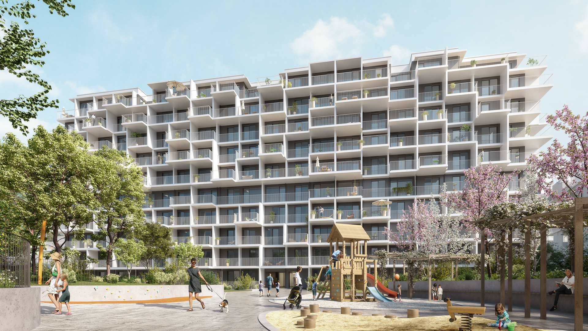 Visualisierung von Stadtentwicklungsprojekt Kennedy Garden