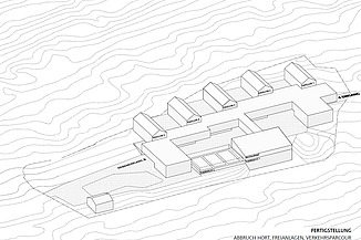 Skizze von der Schule am Hang Frankfurt am Main.
