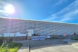 Foto von der Sanierung des Schulgebäudes im Aubrunnerweg