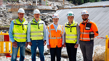 Foto des Projektteams am Wurtenspeicher