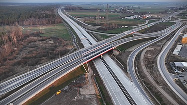 Bild: Vogelperspektive Autobahn