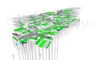 BIM-Gebäudetechnikmodell Bildungscampus Landggutgasse