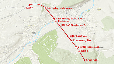 Map of a construction project