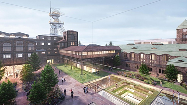 Visualization of the disused Wieczorek coal mine as a technology hub