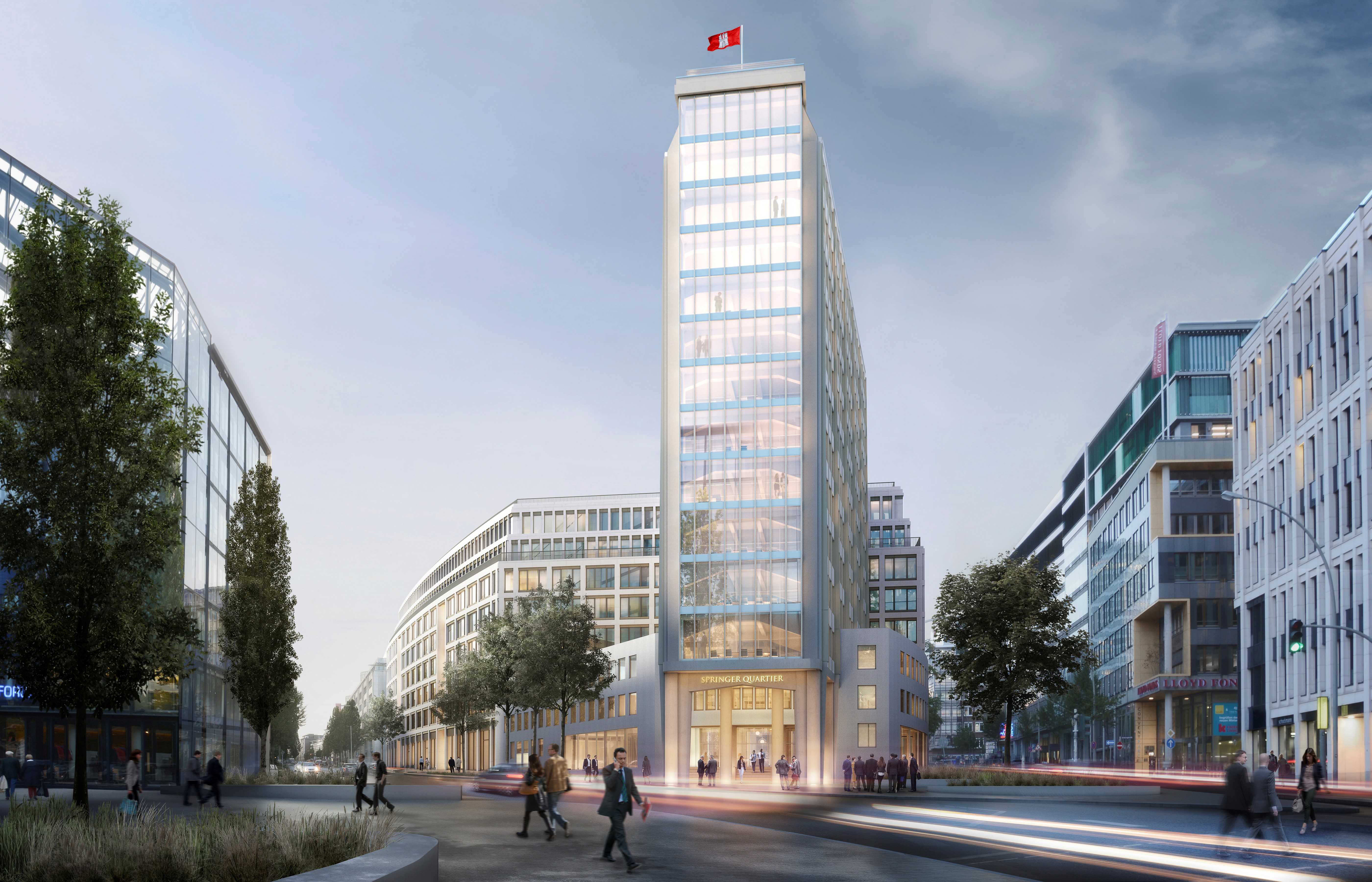 Visualisierung SPRINGER QUARTIER Hamburg.