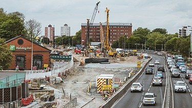 Foto von der Baustelle 
