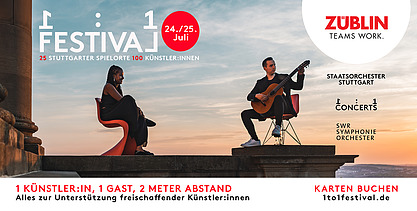 Flyer vom ZÜBLIN sponsort 1:1 CONCERTS.