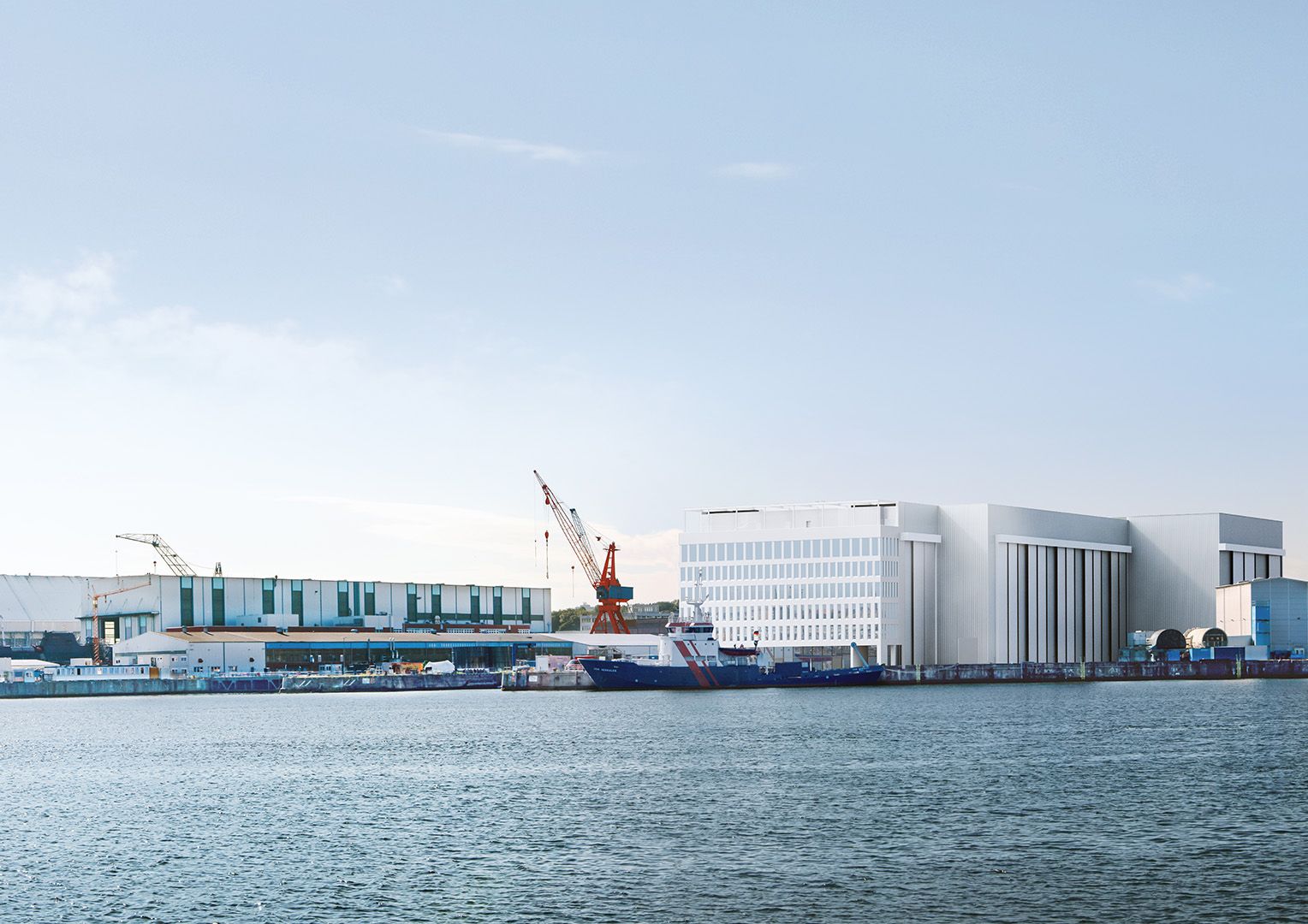 Foto von der Skyline in Kiel. 