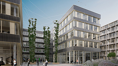 Visualisierung des JobRad Campus Standort Süd.