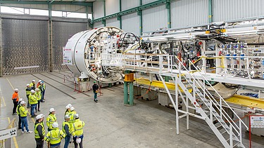 Foto der Tunnelvortriebsmaschine in Wien