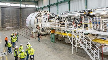 Foto der Tunnelvortriebsmaschine in Wien
