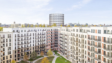 Visualisierung von Wohngebäuden „Stadtquartier Südkreuz“ in Berlin.