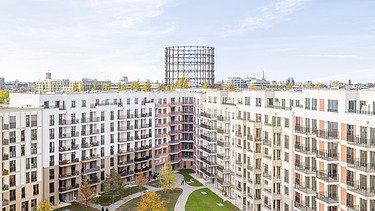 Visualisierung von Wohngebäuden „Stadtquartier Südkreuz“ in Berlin.